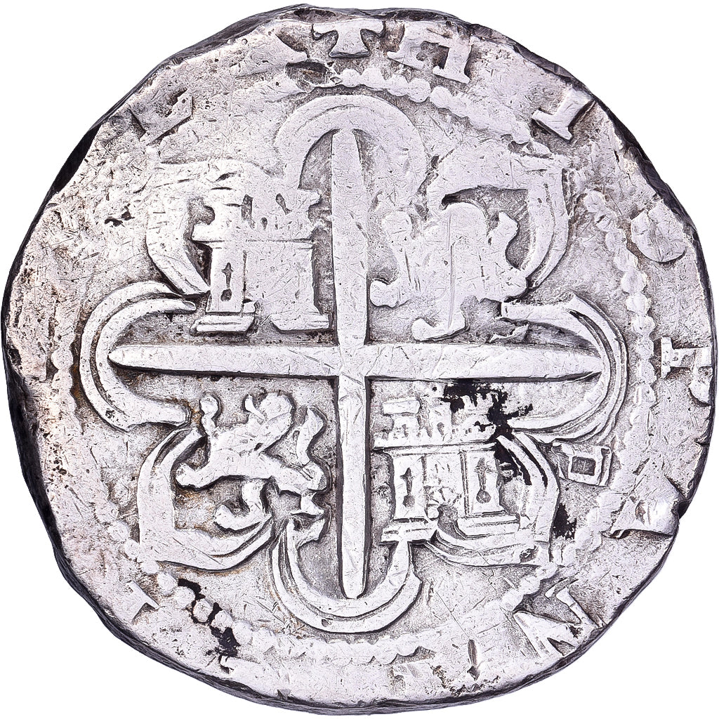 Spanje, Filip II, 8 Reales, 1556-1598, Seville, Zilver, ZF