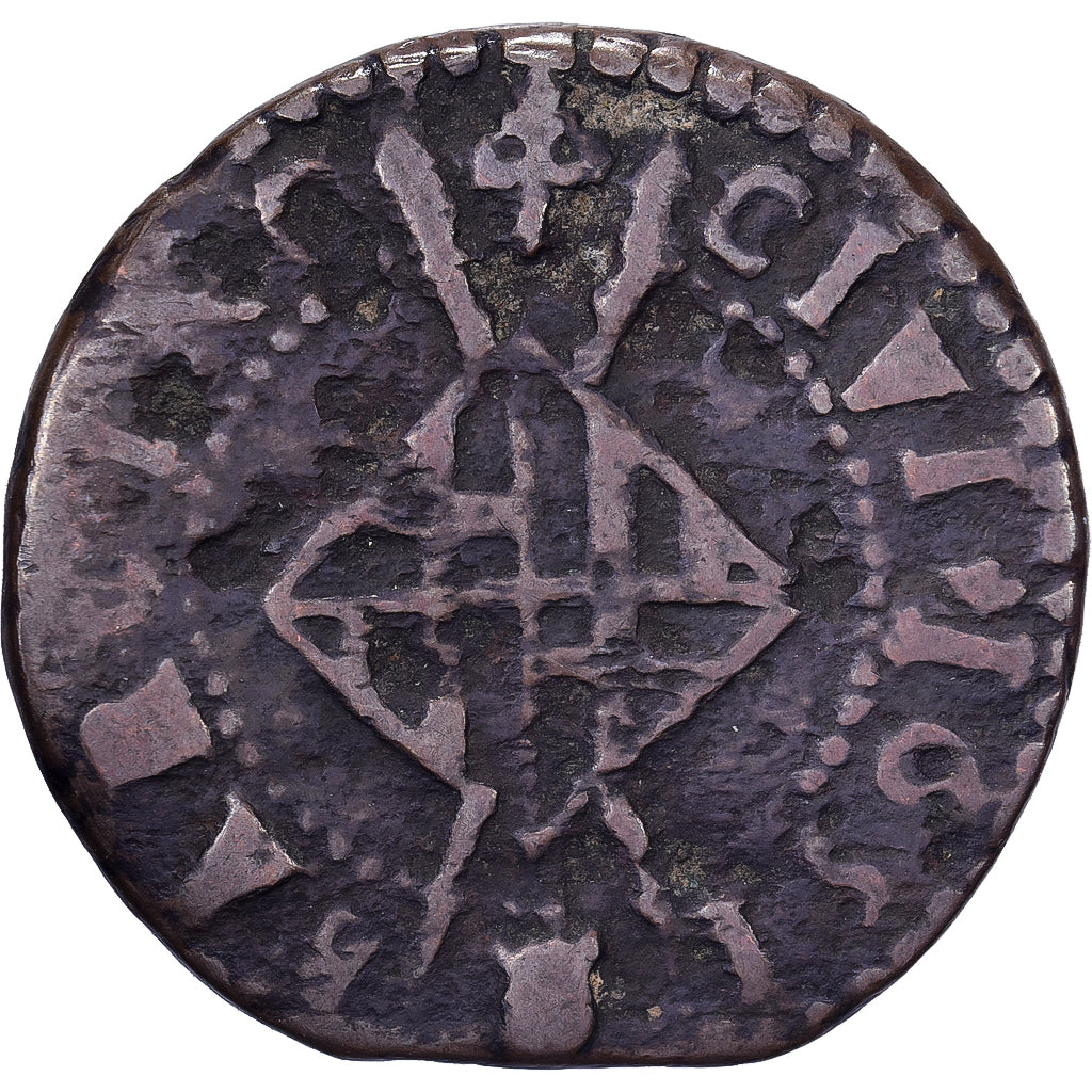 Principality of Catalonia, Louis XIV, Seiseno, 1651, Barcelona, Kupfer, S+