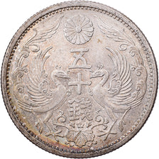 Japan, Hirohito, 50 Sen, Showa, Year 6 (1931), Silver, AU(55-58)