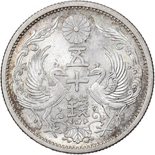 Giappone, Hirohito, 50 Sen, Showa, Year 11 (1936), Argento, SPL-