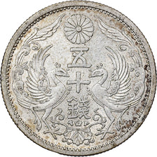 Japan, Hirohito, 50 Sen, Showa, Year 11 (1936), Silver, AU(55-58)