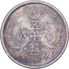 Japan, Hirohito, 50 Sen, Showa, Year 11 (1936), Silver, MS(60-62)