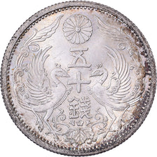 Japan, Hirohito, 50 Sen, Showa, Year 12 (1937), Silver, AU(55-58)