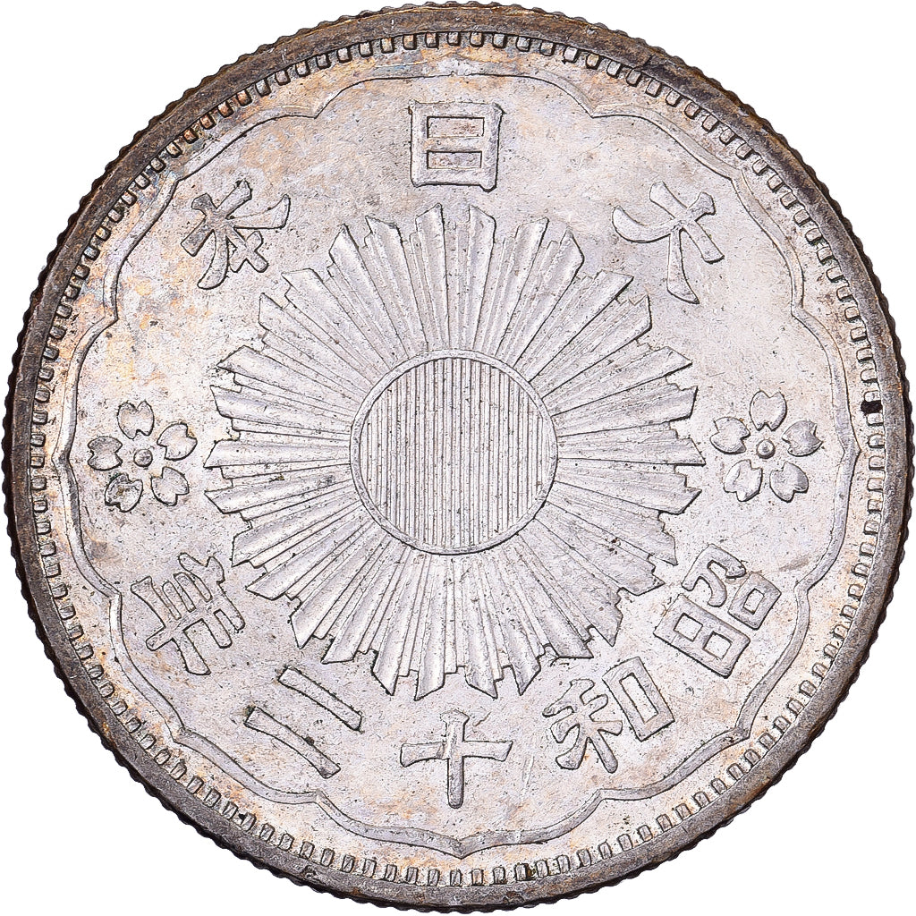 Japan, Hirohito, 50 Sen, Showa, Year 12 (1937), Silber, VZ+