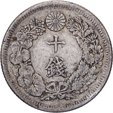 Japan, Mutsuhito, 10 Sen, Meiji Era, Yr. 40 (1907), Silver, VF(30-35)