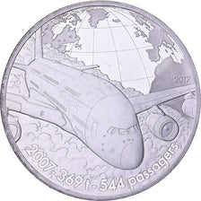 France, 10 Euro, Airbus A380, Proof, 2017, MDP, Silver, MS(63)