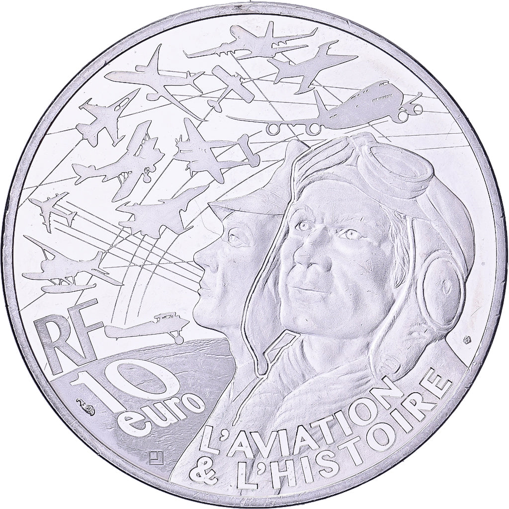 France, 10 Euro, Airbus A380, Proof, 2017, MDP, Silver, MS(63)