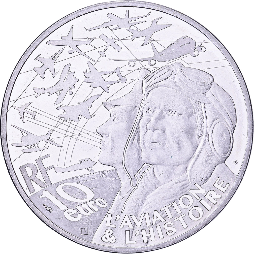 France, 10 Euro, Airbus A380, Proof, 2017, MDP, Silver, MS(63)