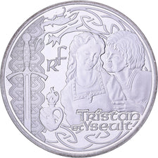 France, 10 Euro, Tristan & Yseult, Proof, 2015, MDP, Silver, MS(63)