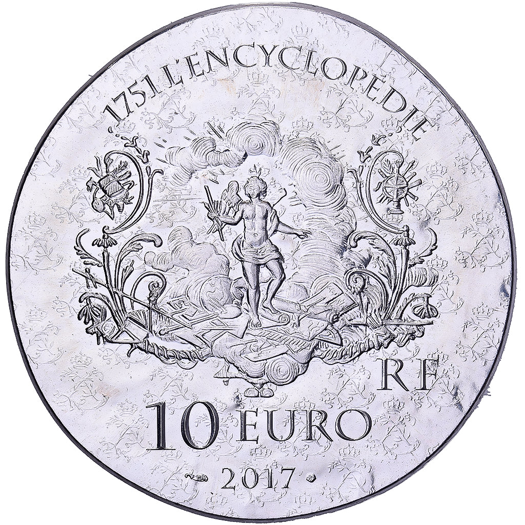 Francia, 10 Euro, Marquise de Pompadour, Prueba, 2017, MDP, Plata, SC