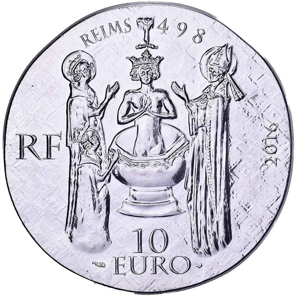 France, 10 Euro, Queen Clotilde, Proof, 2016, MDP, Silver, MS(63)
