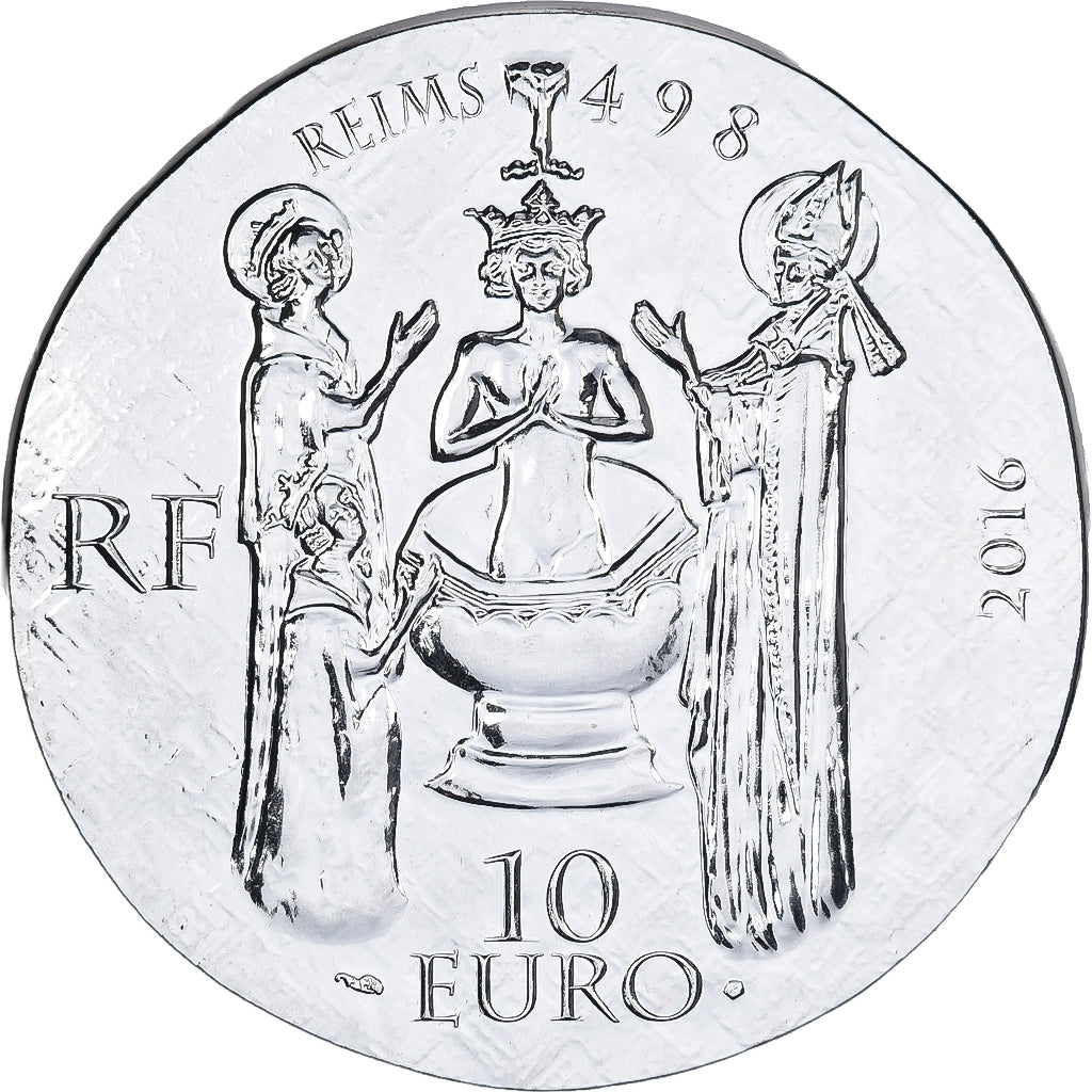 France, 10 Euro, Queen Clotilde, Proof, 2016, MDP, Silver, MS(65-70)
