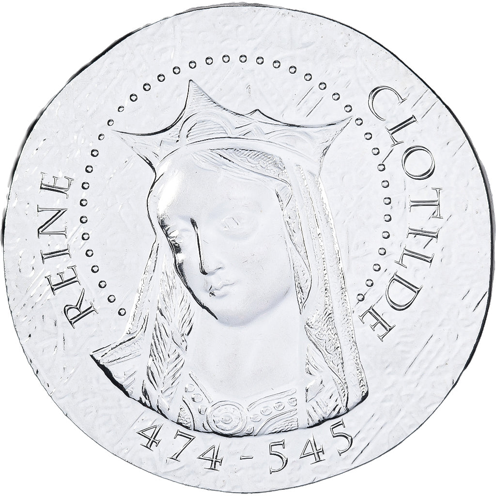França, 10 Euro, Reine Clotilde, Proof, 2016, MDP, Prata, MS(65-70)