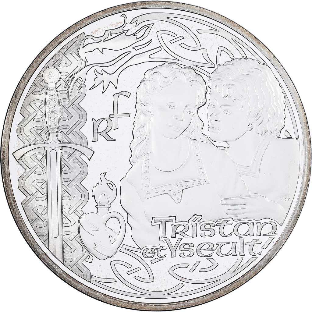 France, 10 Euro, Tristan & Yseult, BE, 2015, MDP, Argent, FDC
