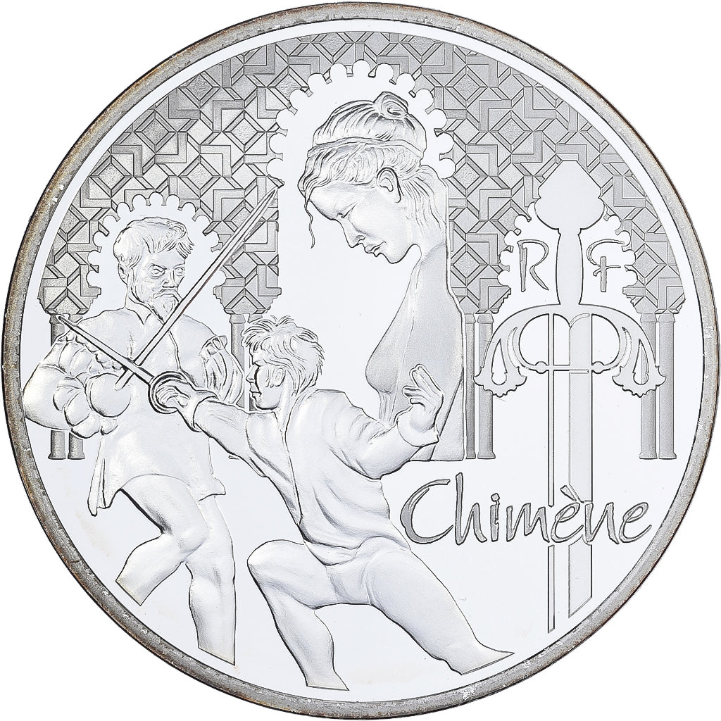 France, 10 Euro, Chimène, Proof, 2015, MDP, Silver, MS(65-70)
