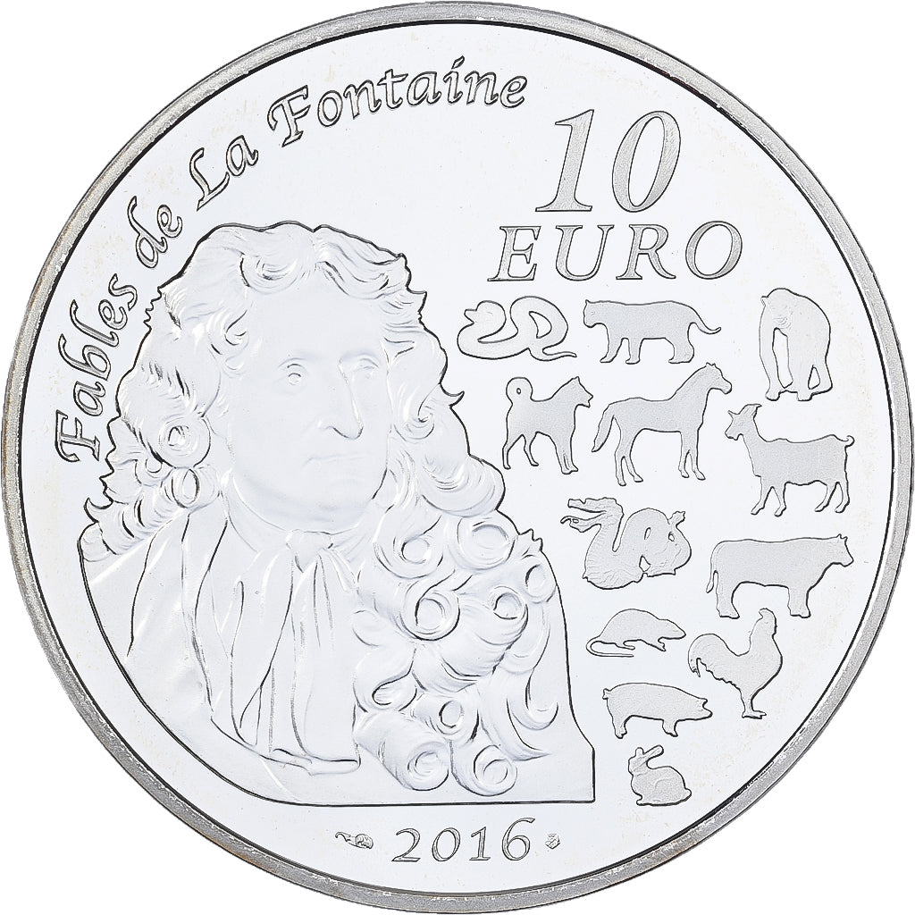 Francia, 10 Euro, Année du Singe, Prueba, 2016, MDP, Plata, FDC
