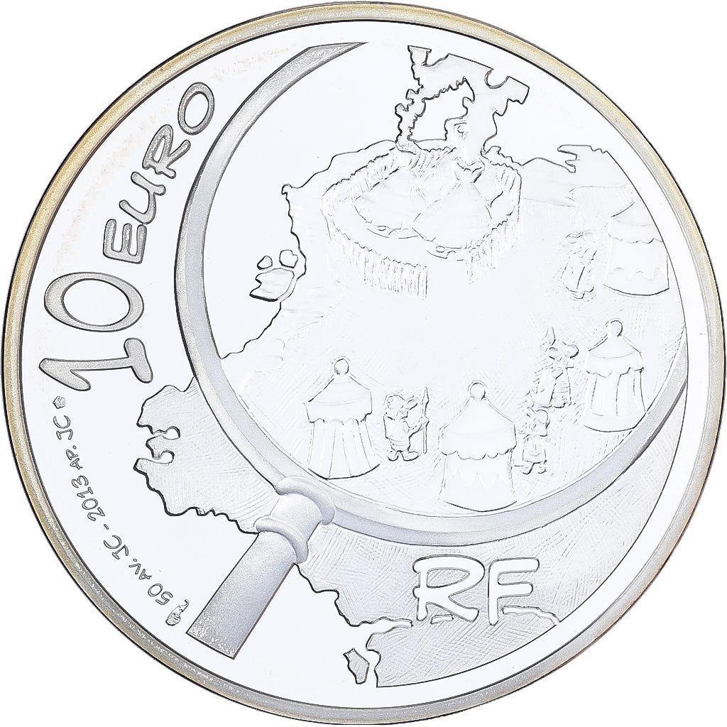 France, 10 Euro, Astérix chez les Pictes, BE, 2013, MDP, Argent, FDC