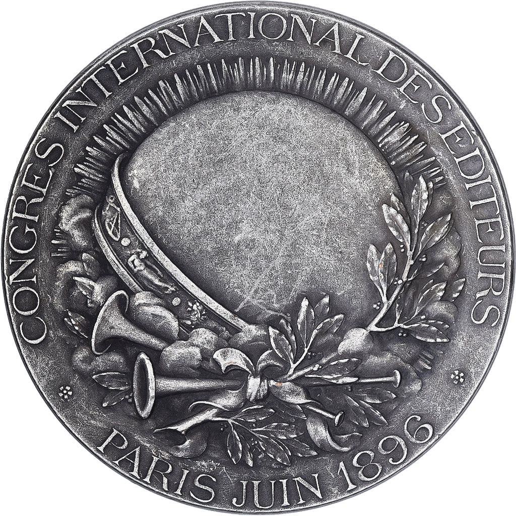 Frankreich, Medaille, Congrès International des Editeurs, Paris, 1896, Silvered