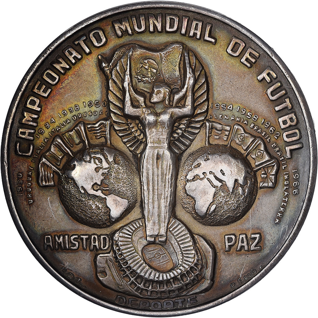 Messico, medaglia, 1970 FIFA World Cup, 1970, Argento, SPL-