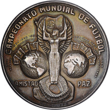 Mexico, Medal, 1970 FIFA World Cup, 1970, Silver, AU(55-58)