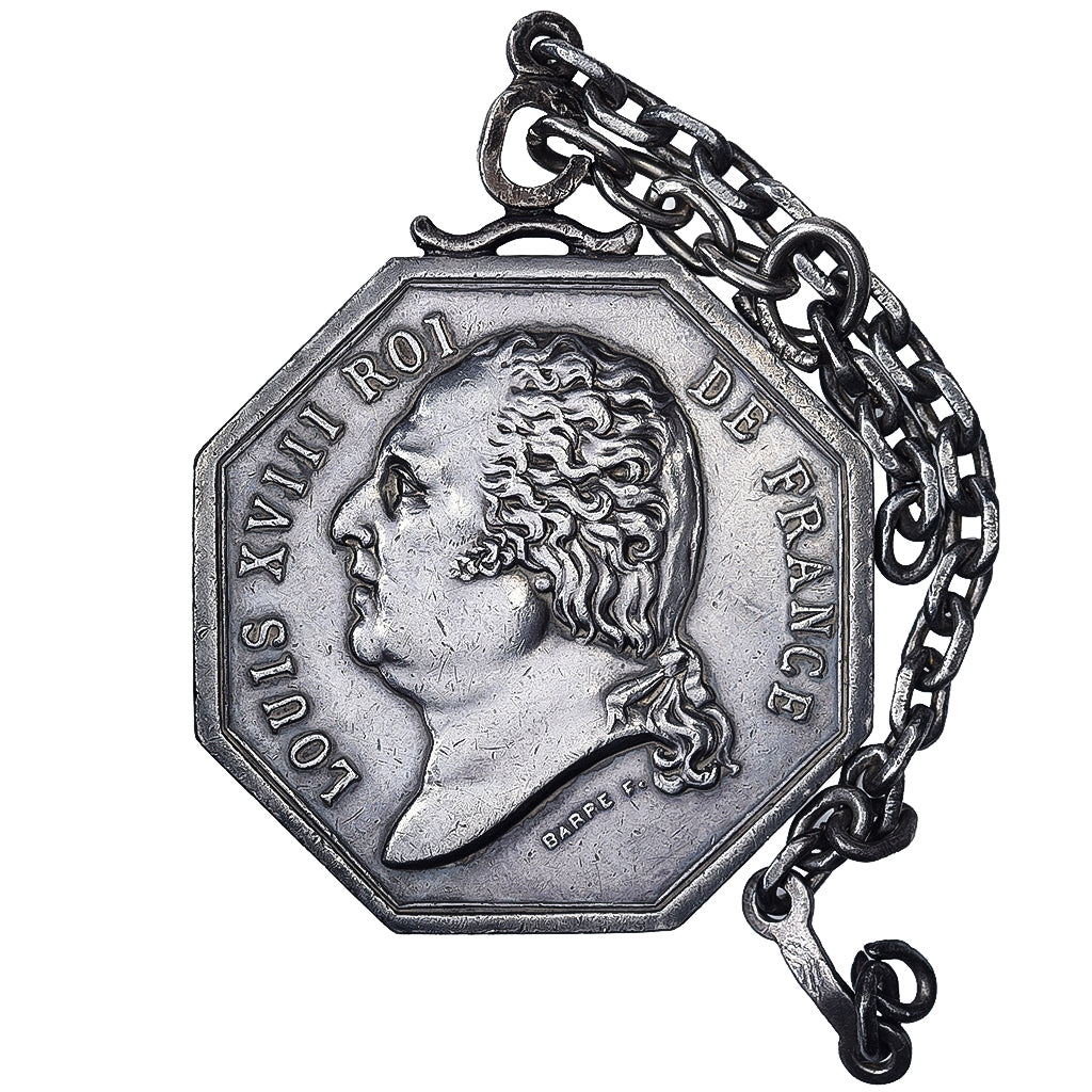 France, Token, Louis XVIII, Compagnie d'Assurances Générales à Paris, 1818