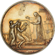 France, Médaille de mariage, 1844, Argent, SUP