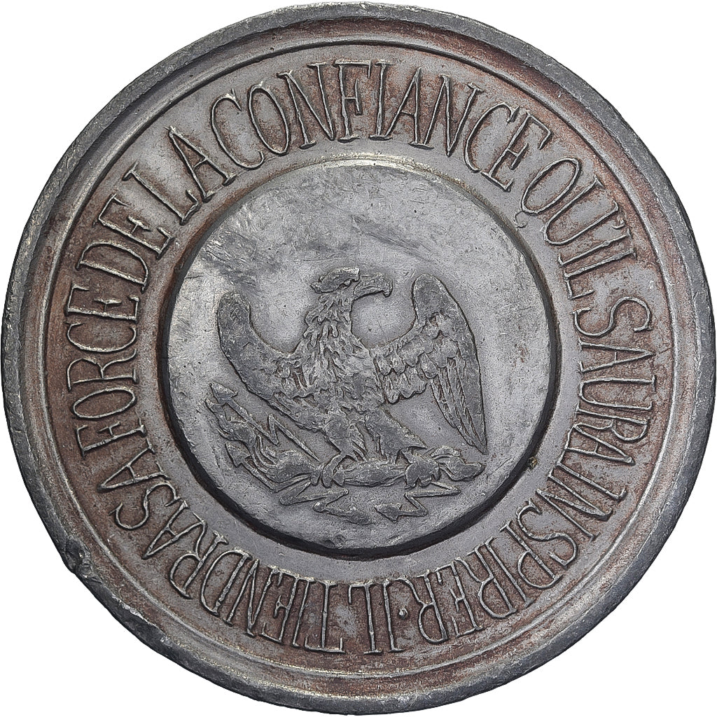 Frankreich, Medaille, Louis Napoléon Bonaparte, Élu pour 10 ans, 1851, Zinn
