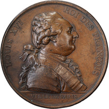 Frankreich, Medaille, Louis XVI, Constitution, Arrivée du Roi à Paris, 1789