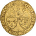 France, Henri VI, Salut d'or, 1423-1436, Paris, Gold, AU(50-53), Duplessy:443A