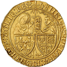 France, Henri VI, Salut d'or, 1423-1449, Saint-Lô, Gold, AU(50-53)
