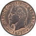France, Napoleon III, 5 Centimes, 1863, Paris, Bronze, AU(55-58), Gadoury:155