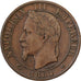 France, Napoleon III, 5 Centimes, 1864, Strasbourg, Bronze, EF(40-45)
