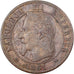 Frankreich, Napoleon III, 2 Centimes, 1861, Bordeaux, Bronze, S+, Gadoury:104