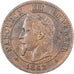 Francia, Napoleon III, 2 Centimes, 1862, Paris, Bronzo, SPL-, Gadoury:104