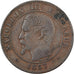 Francia, Napoleon III, 2 Centimes, 1857, Rouen, Bronzo, MB, Gadoury:103