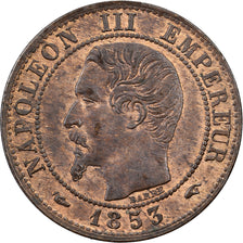Frankreich, Napoleon III, 1 Centime, 1853, Paris, Bronze, VZ, Gadoury:86