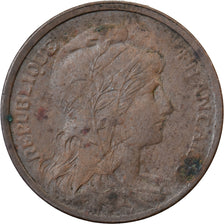 France, 1 Centime, Daniel-Dupuis, 1916, Paris, Bronze, AU(50-53)
