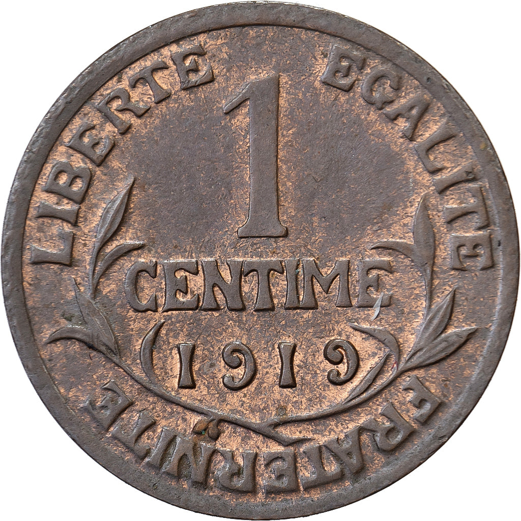 France, 1 Centime, Daniel-Dupuis, 1919, Paris, Bronze, SUP