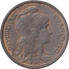 France, 1 Centime, Daniel-Dupuis, 1920, Paris, Bronze, AU(55-58)