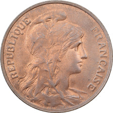 France, 10 Centimes, Daniel-Dupuis, 1915, Paris, Bronze, AU(55-58), Gadoury:277