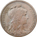 Francia, 10 Centimes, Daniel-Dupuis, 1913, Paris, Bronce, BC+, Gadoury:277