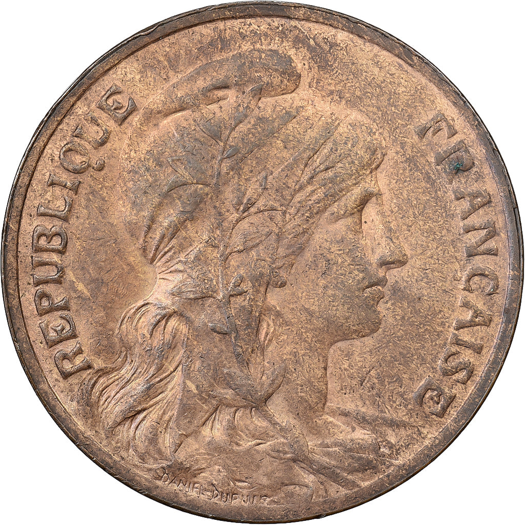 Frankreich, 10 Centimes, Daniel-Dupuis, 1904, Paris, Bronze, VZ, Gadoury:277