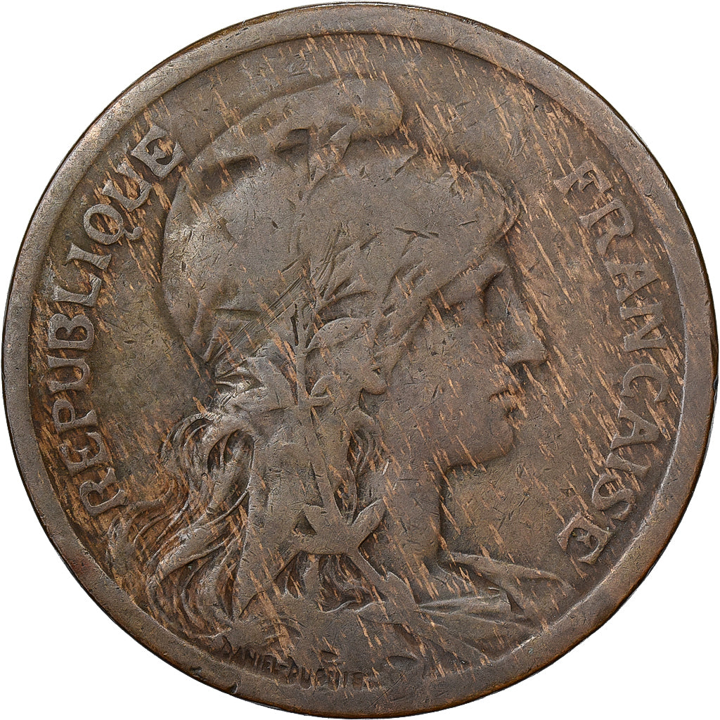 Frankreich, 10 Centimes, Daniel-Dupuis, 1917, Paris, Bronze, S, Gadoury:277