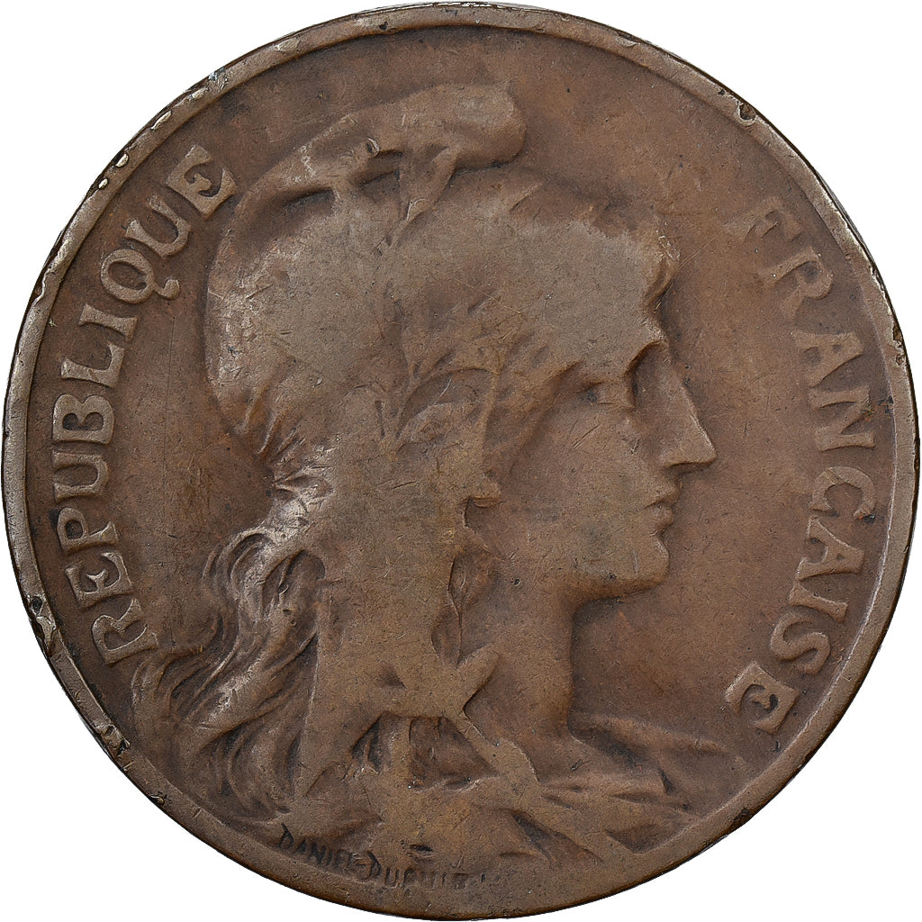 Frankreich, 10 Centimes, Daniel-Dupuis, 1905, Paris, Bronze, S, Gadoury:277