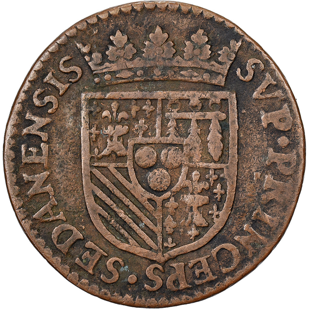 Vorstendom Sedan, Henri de la Tour d'Auvergne, 2 Liard, 1613, Sedan, Koper, FR+