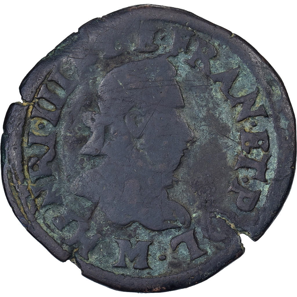 Francia, Henri III, Double Tournois, 1592, Toulouse, Rame, MB, CGKL:124.D