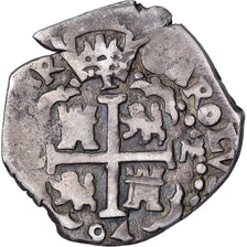 Peru, Carlos II, 1 Réal, 1694, Lima, COB, Silver, AU(50-53)