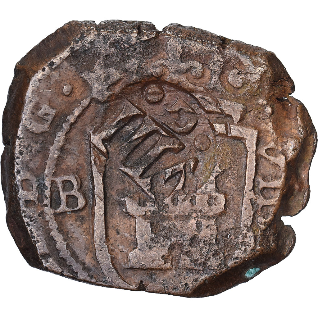 Spanien, Philip IV, 8 Maravedis, 1641, Granada, Countermark, Kupfer, SS