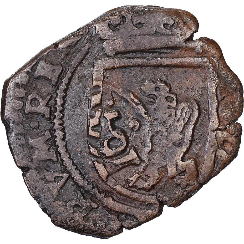 Spanien, Philip IV, 8 Maravedis, 1641, Granada, Countermark, Kupfer, SS