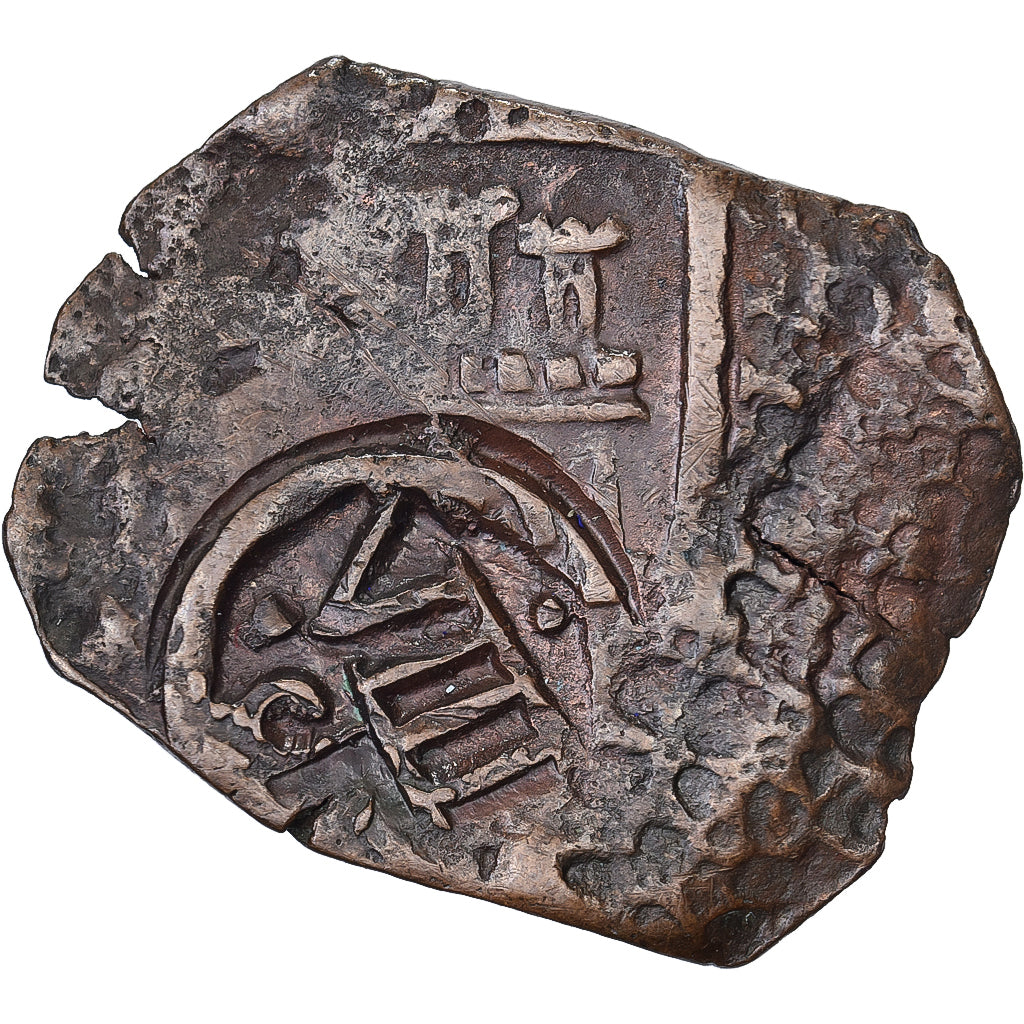 Espanha, Philip IV, 8 Maravedis, 1641, Contramarca, Cobre, VF(30-35)